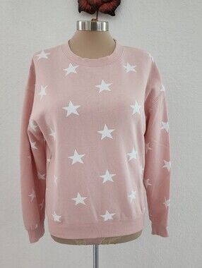 REFLEX | Pink Star Pattern Women's Sweater